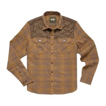 Howler Bros Mens Quintana Quilted Flannel - Big Barrett Plaid : Swamp