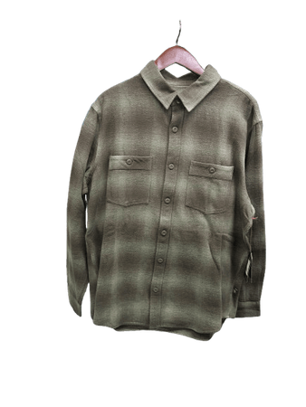 Howler Bros Mens Rodanthe Blanket Flannel Emmet Plaid Aloe