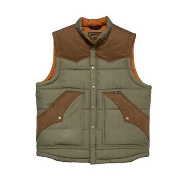 Howler Bros Mens Rounder Vest - Oregano / Cocoa