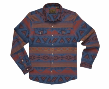 Howler Bros Mens Sheridan Flannel : Canyon Codes / Skyfall
