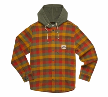 Howler Bros Salvo Hooded Blanket Flannel : Grice Plaid : Hayride