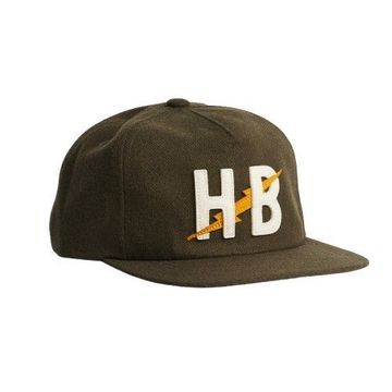 Howler Bros Unstructured Snapback Hats - Big HB : Dark Olive