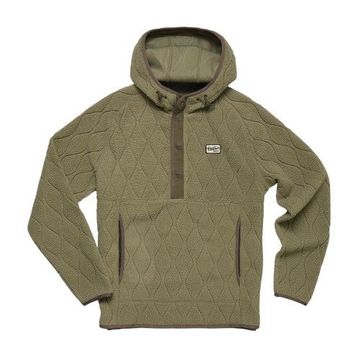 Howler Brothers Mens Chisos Hooded Pullover - Capillary Waves : Lichen Green