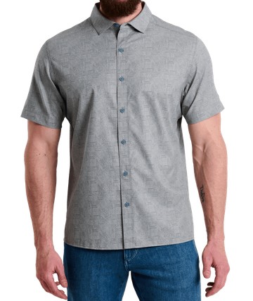 Kuhl Mens Breeze Short Sleeve Shirt Titanium