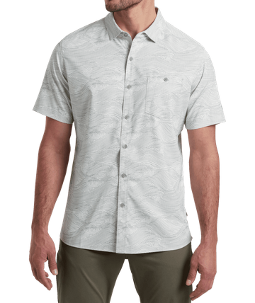 Kuhl Mens Persuadr Short Sleeve Shirt Bone