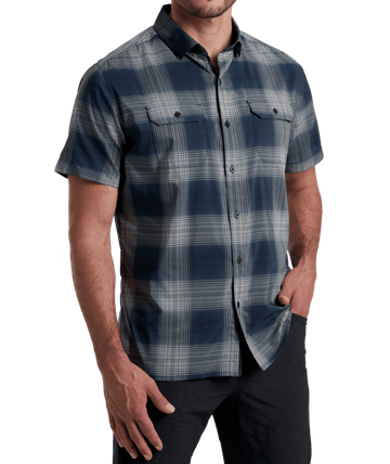 Kuhl Mens Response Short Sleeve Shirt Midnight Tide