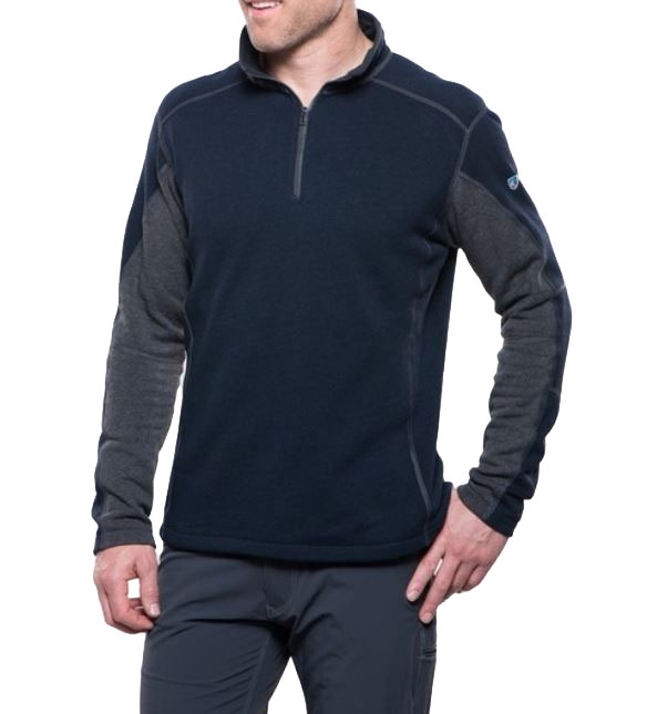 Kuhl Mens Revel 1/4 Zip Mutiny Blue/ Steel (close out)