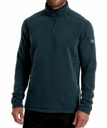 Kuhl Mens Revel 1/4 Zip Storm Blue