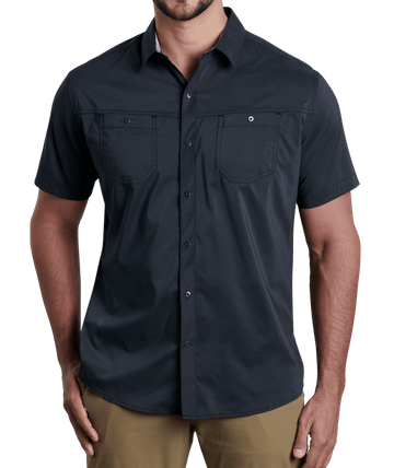 Kuhl Mens Stealth Short Sleeve Shirt Blackout