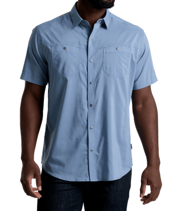 Kuhl Mens Stealth Short Sleeve Shirt Shoreline