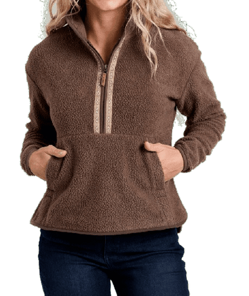 Kuhl Womens Hygge 1/2 Zip Coffee