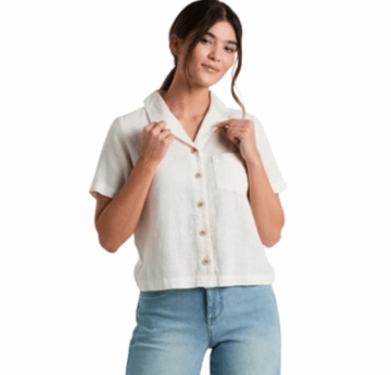 Kuhl Womens Luisa Short Sleeve Shirt Natural