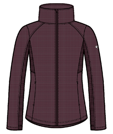 Kuhl Womens Reactiv Grid Full Zip Winter Berry