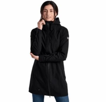 Kuhl Womens Stretch Voyagr Trench Blackout