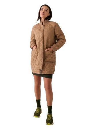 Lole Womens 3/4 Bomber Insulated Jacket Dune
