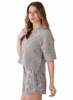 Lole Womens Bella Short Sleeve Bella Stripe Abalone