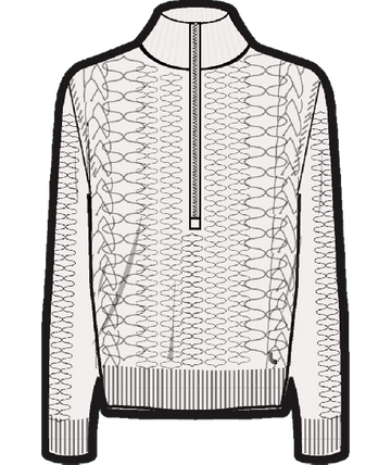 Lole Womens Camila 1/2 Zip Sweater Cream