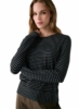 Lole Womens Dynamic Long Sleeves Black Stripe