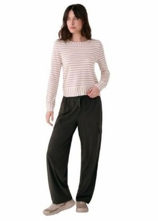 Lole Womens Dynamic Long Sleeves Dynamic Stripe White