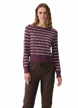 Lole Womens Dynamic Long Sleeves Mulberry Dynamic Stripe
