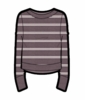 Lole Womens Dynamic Long Sleeves Mulberry Dynamic Stripe 