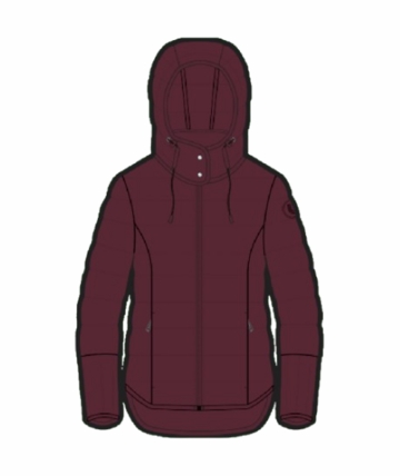 Lole Womens Emeline Down Jacket Deep Wine