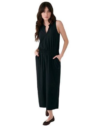 Lole Womens Olivie Midi Dress Black