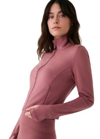 Lole Womens Serene Cropped Jacket Mauveberry