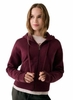 Lole Womens Yonder Full Zip Hoodie Dark Cherry 