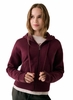 Lole Womens Yonder Full Zip Hoodie Dark Cherry 