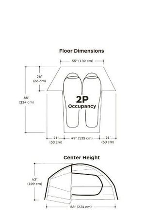 Marmot Limelight 2 Person Tent Solar/Red Sun