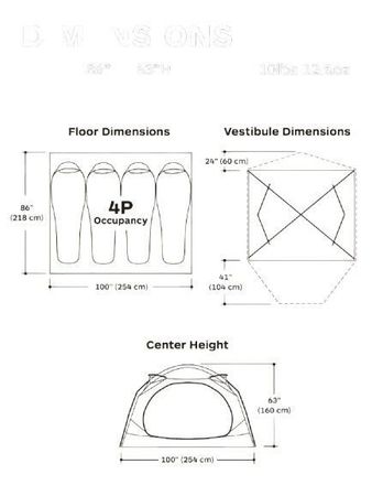 Marmot Limestone 4 Person Tent Victory Red