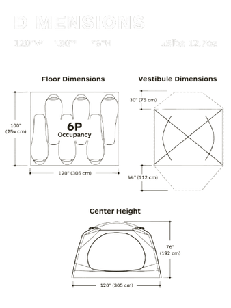 Marmot Limestone 6 Person Tent Victory Red