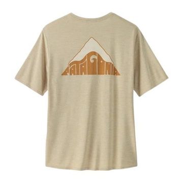 Men's Capilene Cool Daily Graphic Shirt - Lands Driftways: Pumice X-Dye