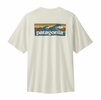 Patagonia Mens Capilene Cool Daily Graphic Shirt - Waters Boardshort Logo: White