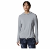 Mountain Hardwear Womens Crater Lake Long Sleeve Hoody Glacial
