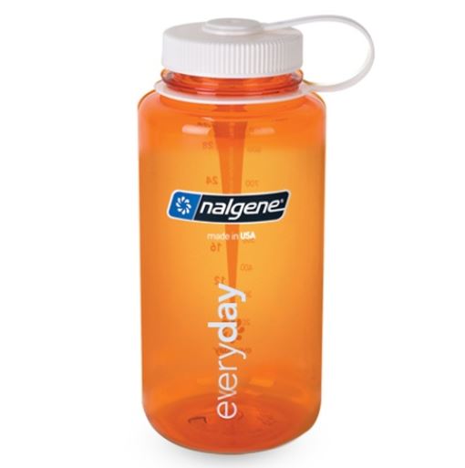 Nalgene Tritan 32oz Wide Mouth Bottle BPA Free Orange