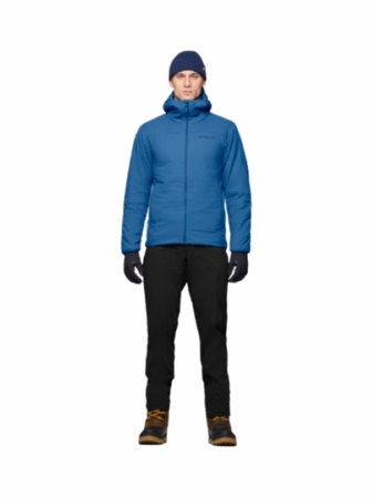 Norrona Mens Femund Thermo60 Zip Hood Dark Blue