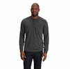 Outdoor Research Mens Aberdeen Long Sleeve Henley Black Heather