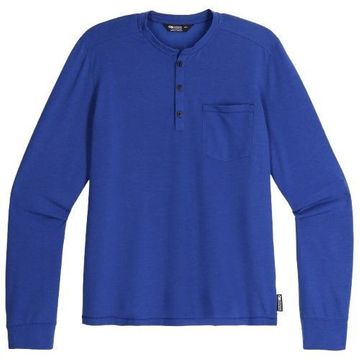 Outdoor Research Mens Aberdeen Long Sleeve Henley Galaxy Heather