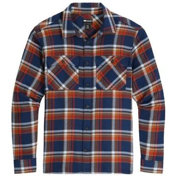 Outdoor Research Mens Feedback Flannel Twill Shirt Cenote Plaid