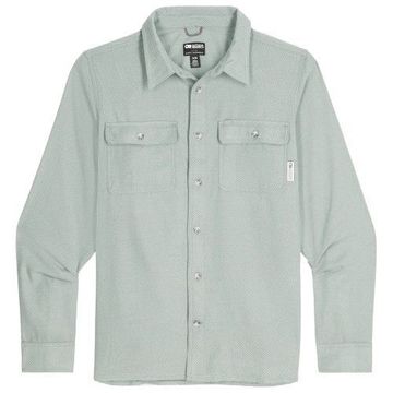 Outdoor Research Mens Feedback Flannel Twill Shirt Light Pewter