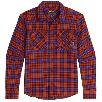 Outdoor Research Mens Feedback Flannel Twill Shirt Terra Plaid