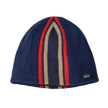Patagonia Beanie Hat Speed Stripe: Clement Blue (Autumn 2025)