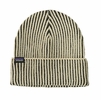 Patagonia Fishermans Rolled Beanie Contrast Stripe: Black (Autumn 2025)