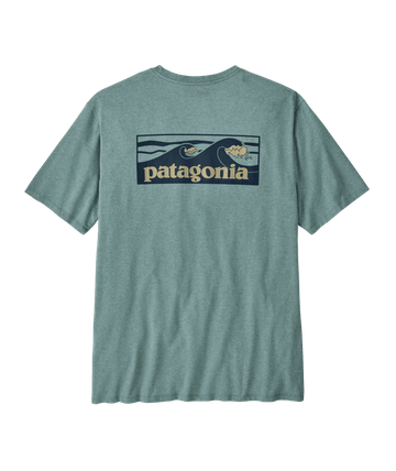 Patagonia Mens Boardshort Logo Pocket Responsibili-Tee Blue Sage