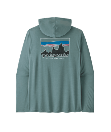 Patagonia Mens Cap Cool Daily Hoody - '73 Skyline Blue Sage - Light Blue Sage X-Dye