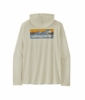 Patagonia Mens Cap Cool Daily Hoody - Boardshort Logo Dyno White