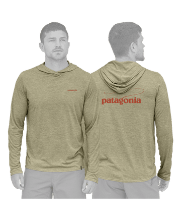 Patagonia Mens Cap Cool Daily Hoody - Casting Logo Gumtree Green - Light Gumtree Green X-Dye
