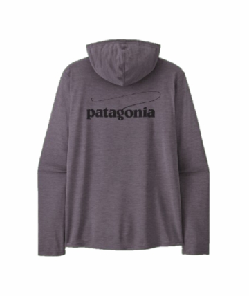 Patagonia Mens Cap Cool Daily Hoody - Casting Logo May Grey - Light May Grey X-Dye